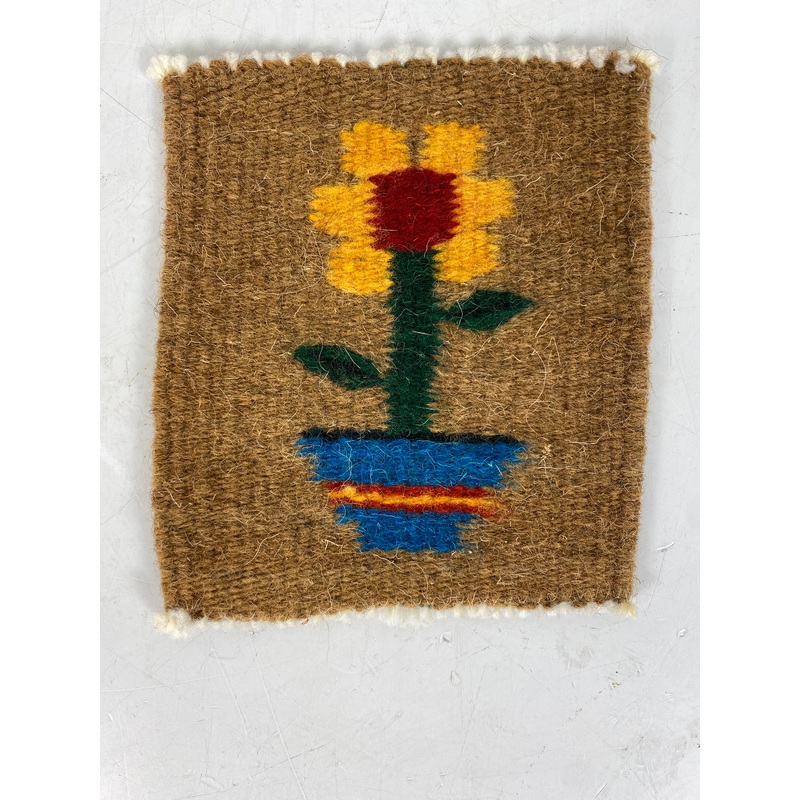 Handwoven Coaster from Southwestern U.S. Navajo Nation 5.5×5