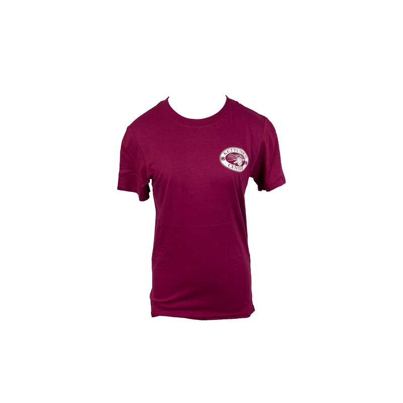 Kettunen Center Bright Burgundy Pine Cone T-Shirt Size Small