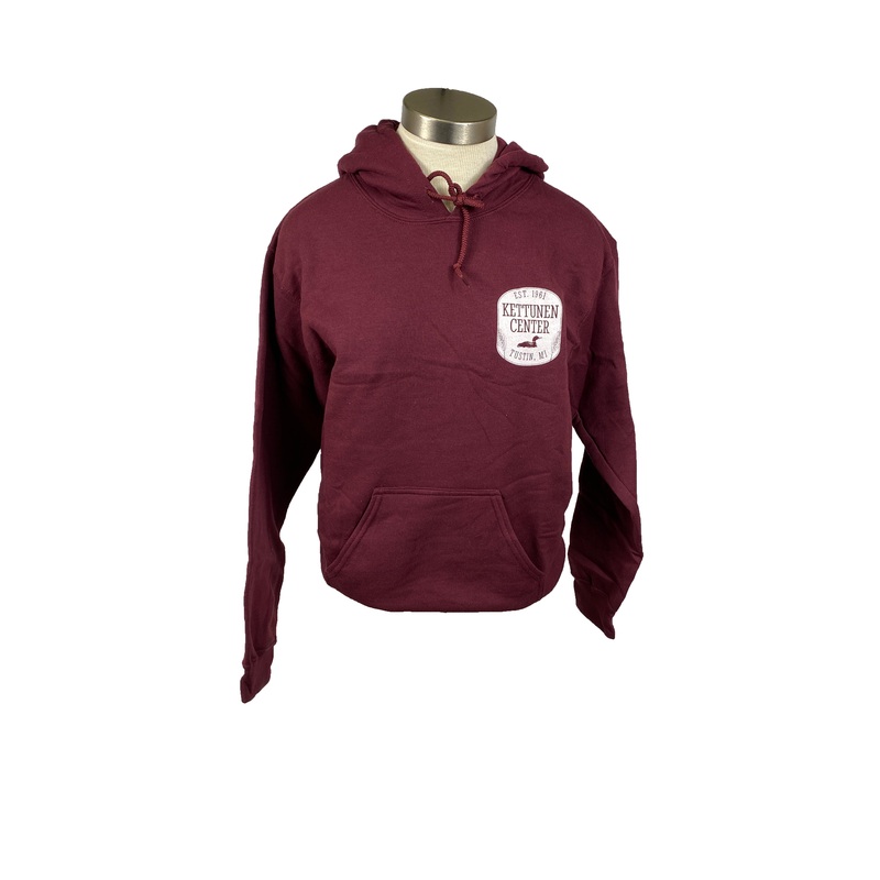 Kettunen Center Burgundy Loon Hoodie Size Small