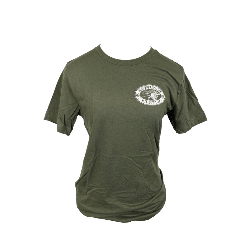 Kettunen Center Dark Army Green Pine Cone T-Shirt Size Small