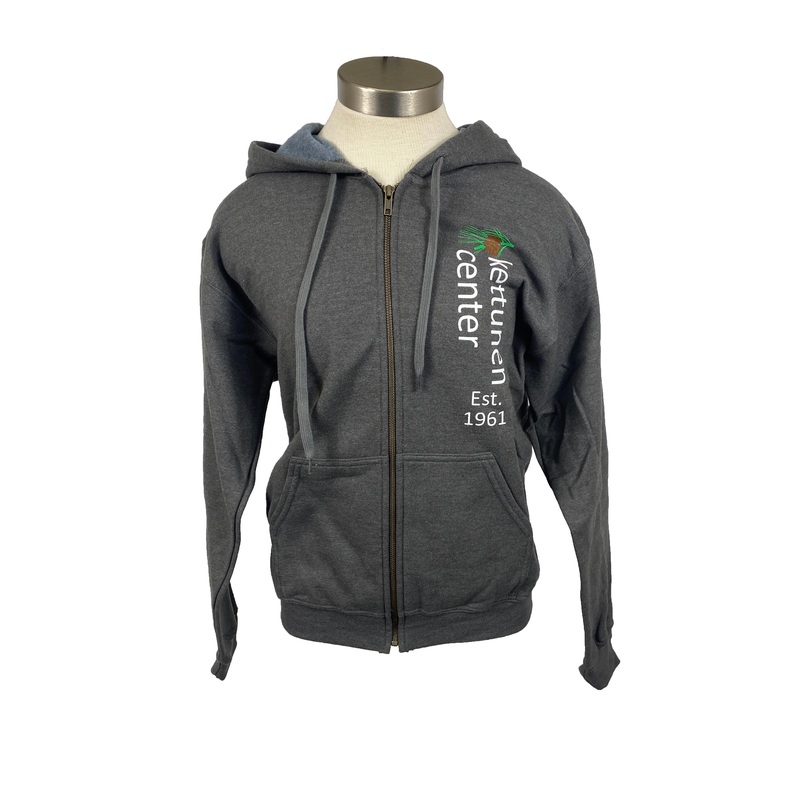 Kettunen Center Dark Gray Pine Cone Zip Up Size Small