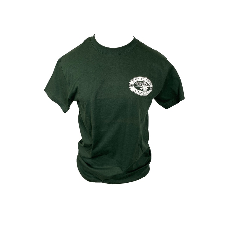 Kettunen Center Dark Green Pine Cone T-Shirt Size Medium