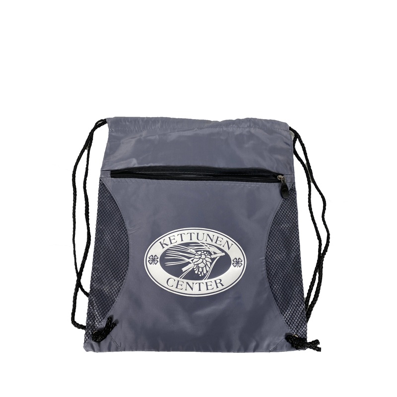 Kettunen Center Gray Drawstring Bag
