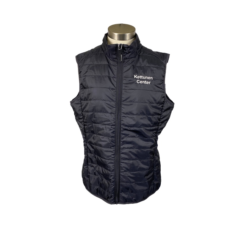 Kettunen Center Gray Puffer Vest Women’s Size Medium