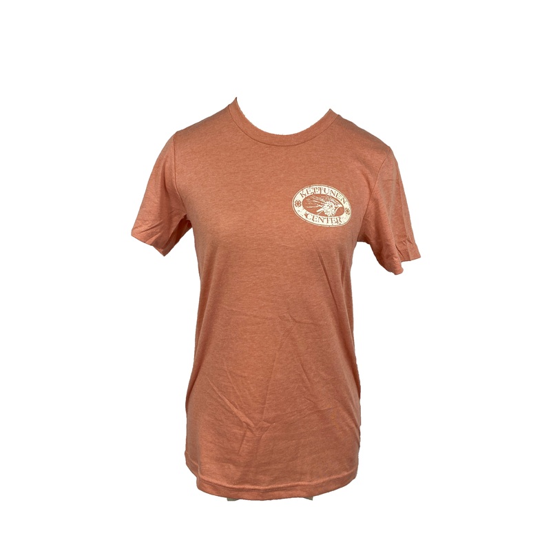 Kettunen Center Heather Peach Pine Cone T-Shirt Size Small