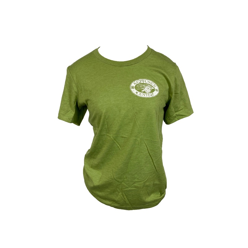 Kettunen Center Light Heather Green Pine Cone T-Shirt Size Small