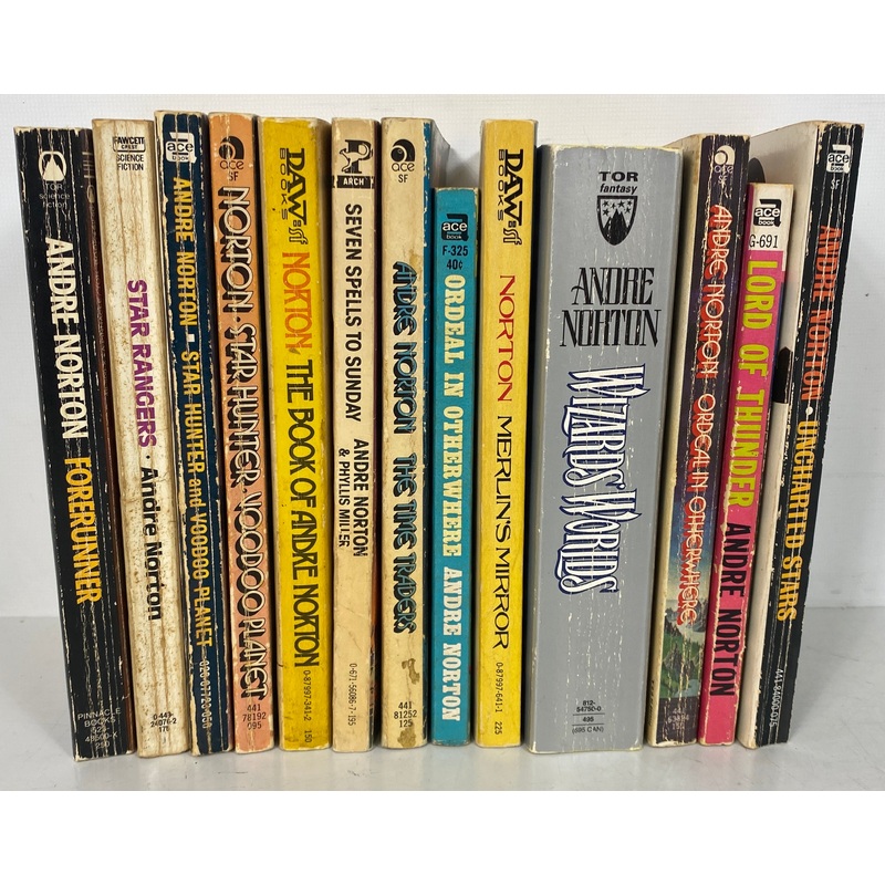 Lot of 13 Andre Norton Science Fiction Paperbacks