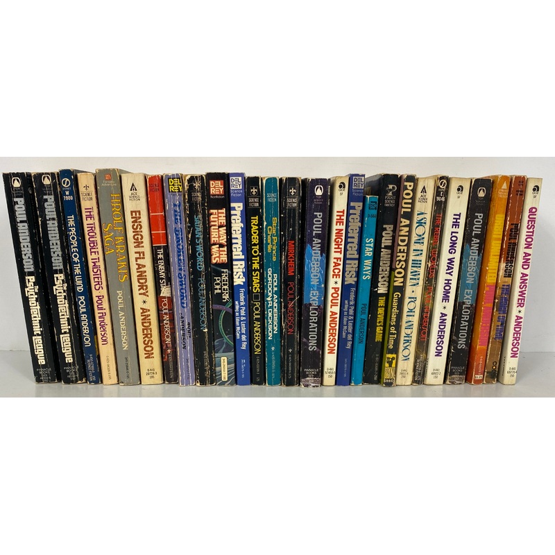 Lot of 27 Poul Anderson Science Fiction Fantasy Paperbacks