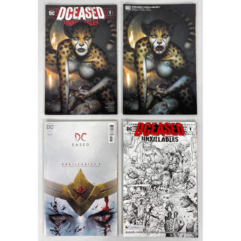 Lot of 8 Dceased Unkillables #1 Variant Covers