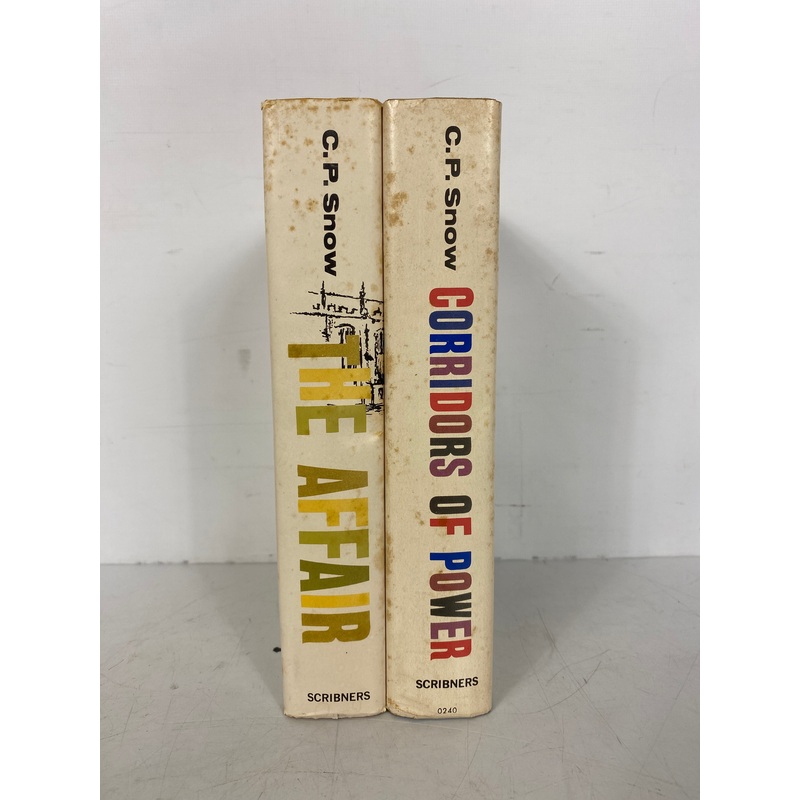 2 C.P. Snow Novels: The Affair/Corridors of Power 1960-64 HC DJ