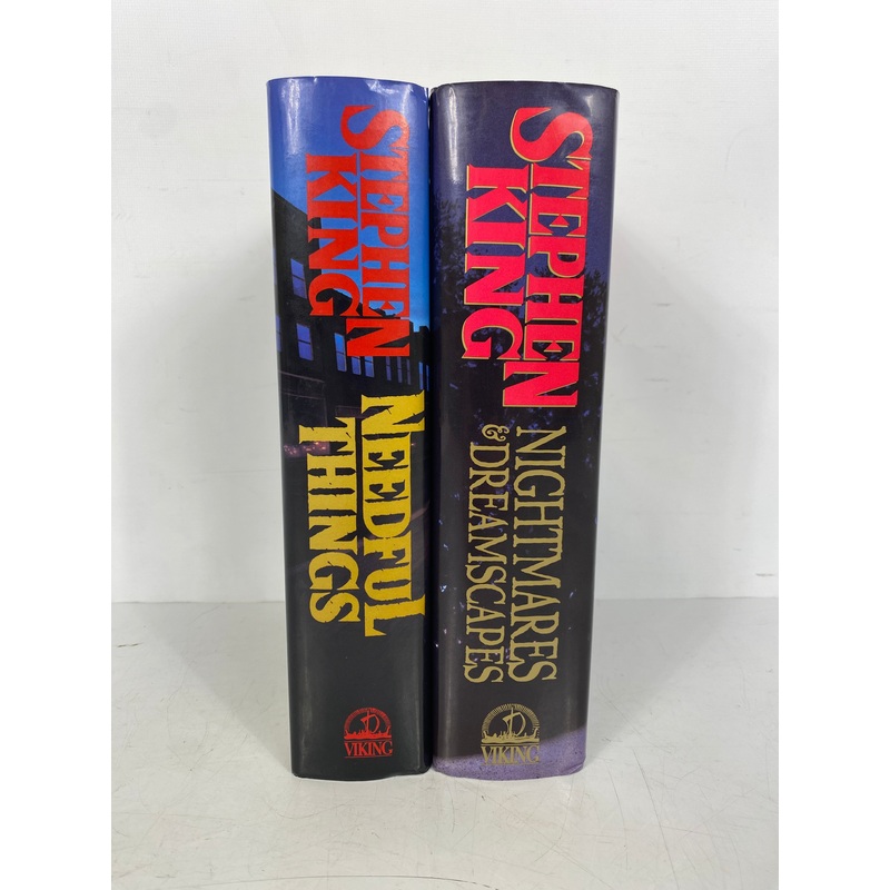 2 Stephen King 1st Editions: Needful Things/Nightmares & Dreamscapes HCDJ