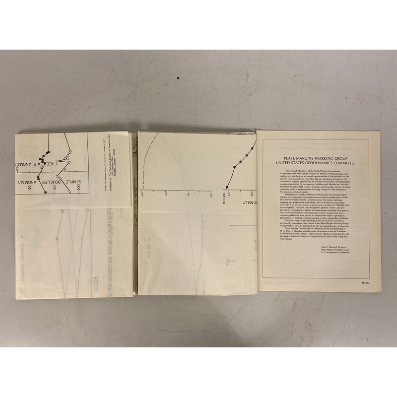 Geologic Cross Section of the Sierra Nevada & the Great Basin 1981 w Booklet