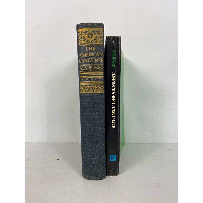 Lot of 2: The American Language (1937)/Aspects of Language (1968)