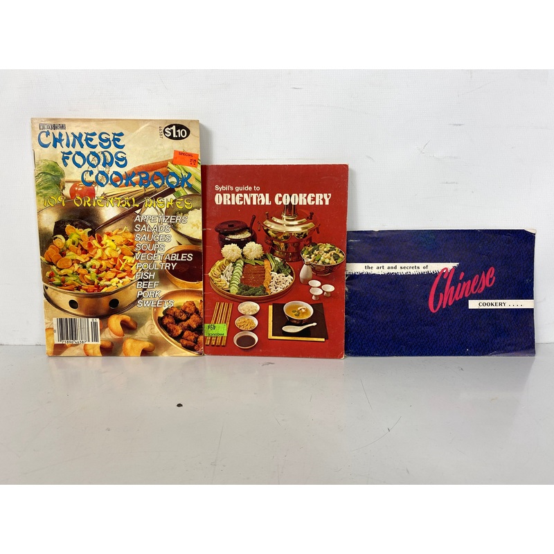 Lot of 3 Vintage Chinese Cooking Booklets La Choy/Sybil’s Guide/Women’s Circle