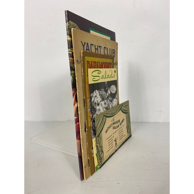 Lot of Vtg Salad Recipes incl Hollywood Salad Bowl/Paramount Dressing/Yacht Club