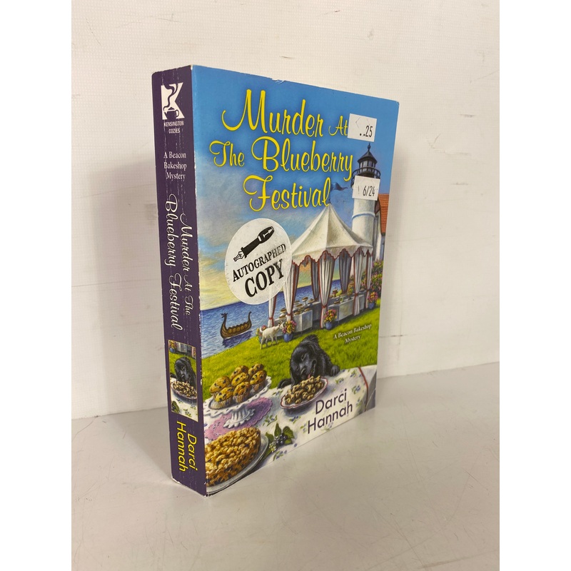 Murder At the Blueberry Festival by Darci Hannah 2022 Signed PB