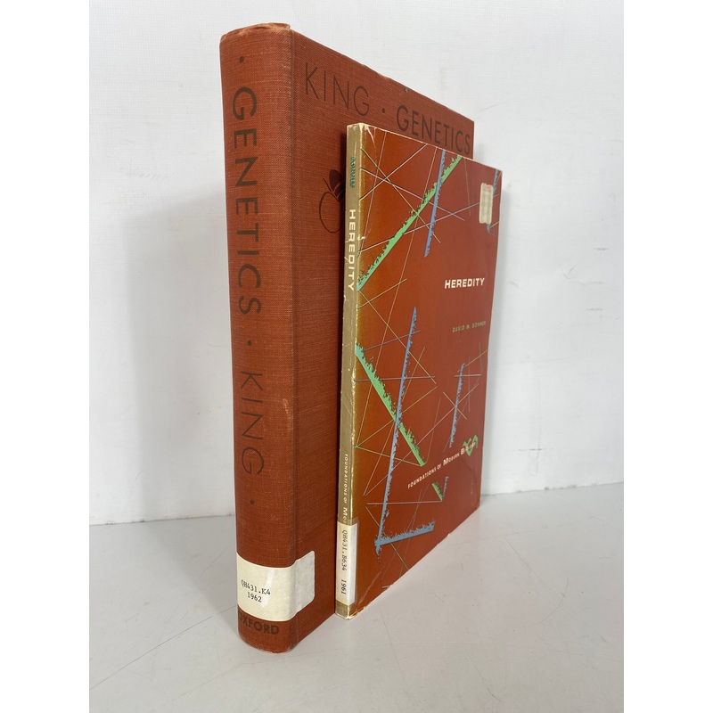 2 Vols: Genetics Robert King/Heredity David Bonner 1962-62 Vintage Texts
