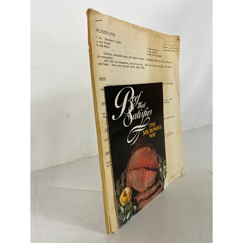 2 Vtg Microwave Recipe Collections Beef That Satisfies/Microwave Cooking Lessons