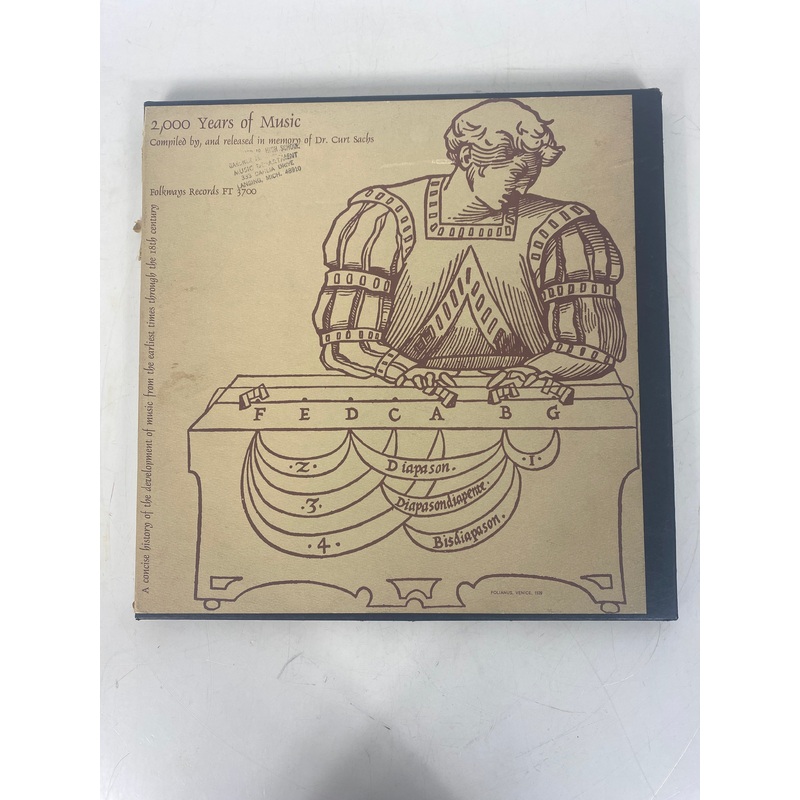 2000 Years of Music Dr. Curt Sachs Vinyl Record Set