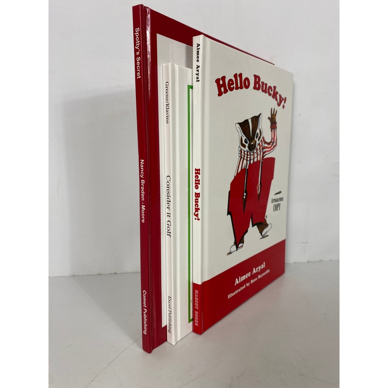 3 Signed Children’s Books: Hello Bucky!/Consider it Golf/Spotty’s Secret HC