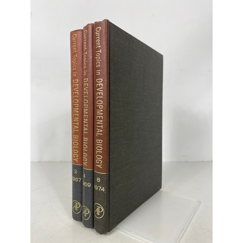 3 Vols: Current Topics in Developmental Biology (2,4,8) 1967-1974 Vintage HC