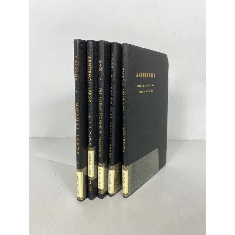 5 Vtg American Lecture Series incl Normal/Abnormal Labor/Iliac Pain/Amenorrhea