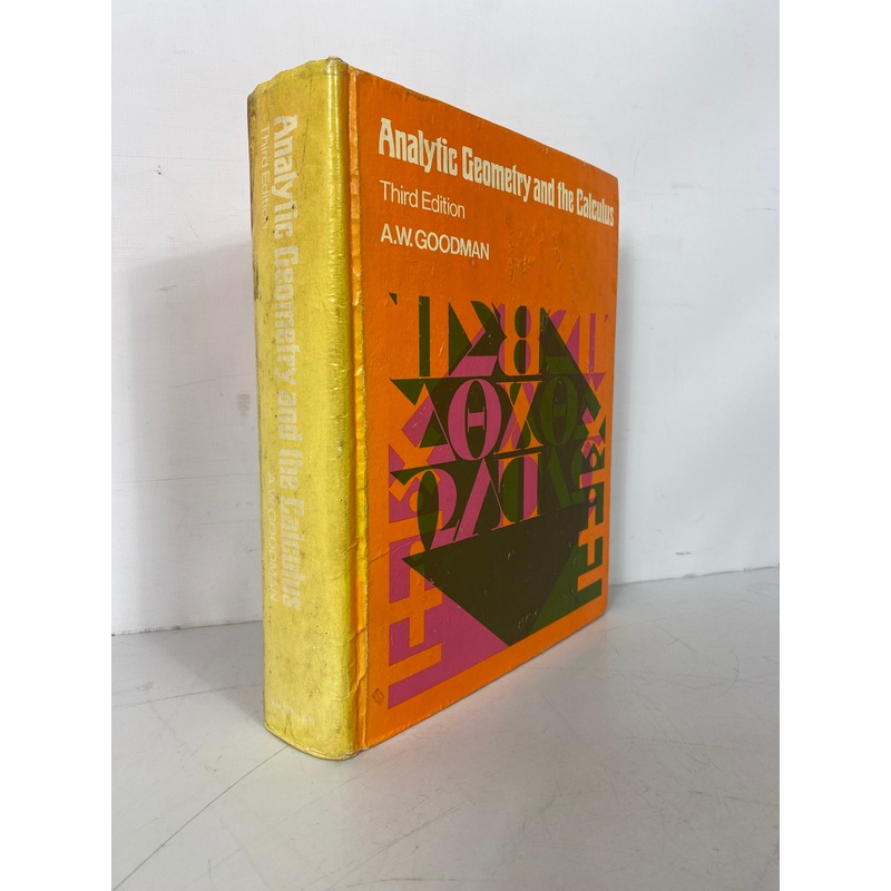 Analytic Geometry and the Calculus 3rd Edition by Goodman 1974 Vintage HC