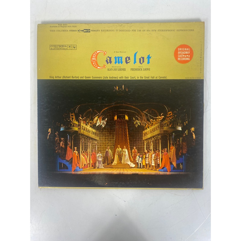 Camelot Musical Broadway Soundtrack Vinyl Record