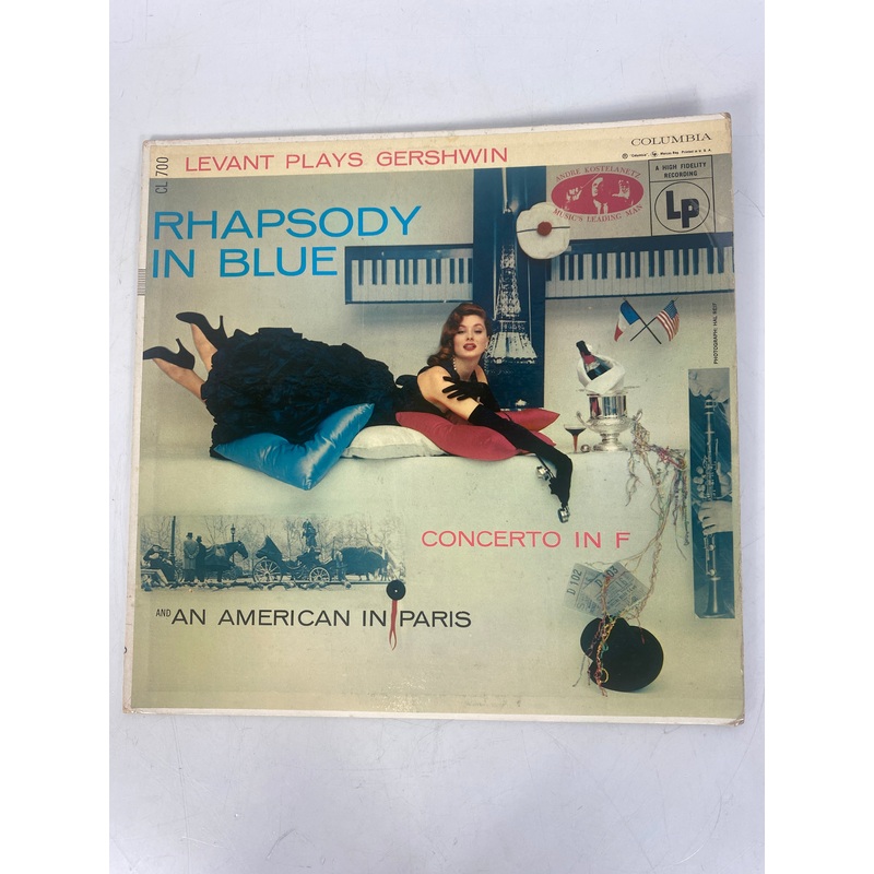 Levant Plays Gershwin Rhapsody in Blue and an American in Paris Vinyl Record