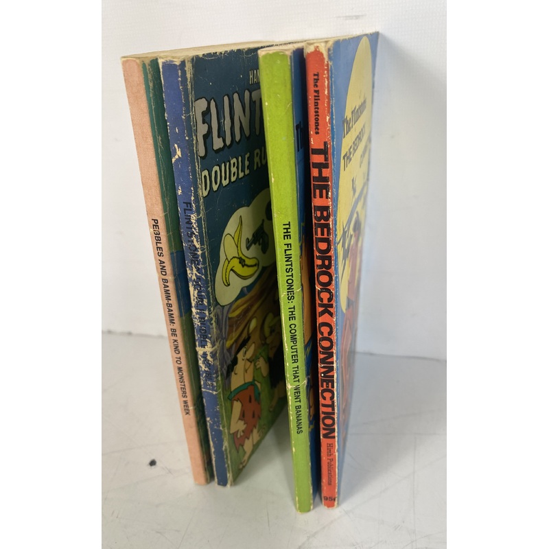 Lot of 4 Flintstones Paperback Books SC