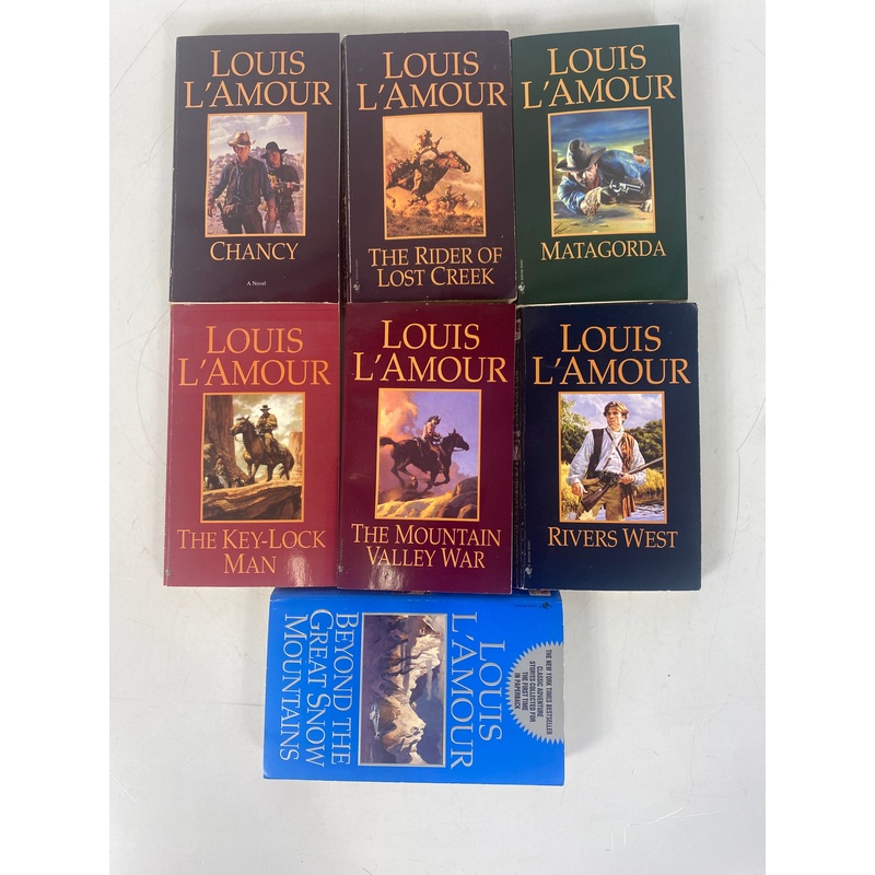 Louis L’Amour Western Lot of 7 Paperback Books