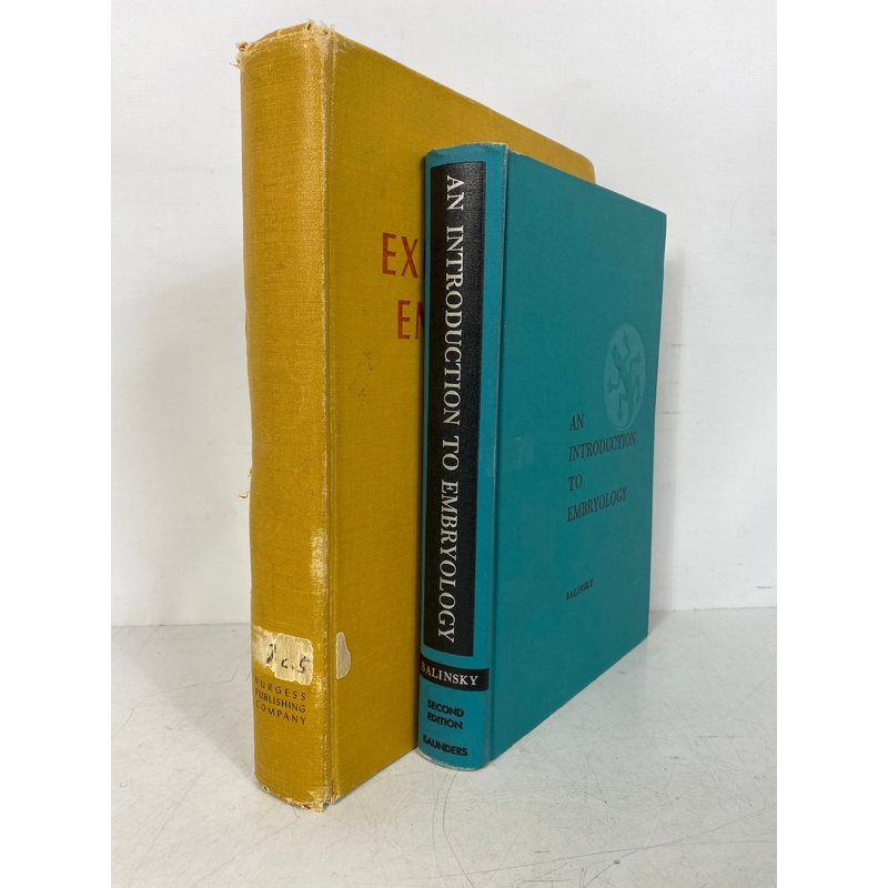 2 Vols: Experimental Embryology (Rugh)/Introduction to Embryology (Balinsky) HC