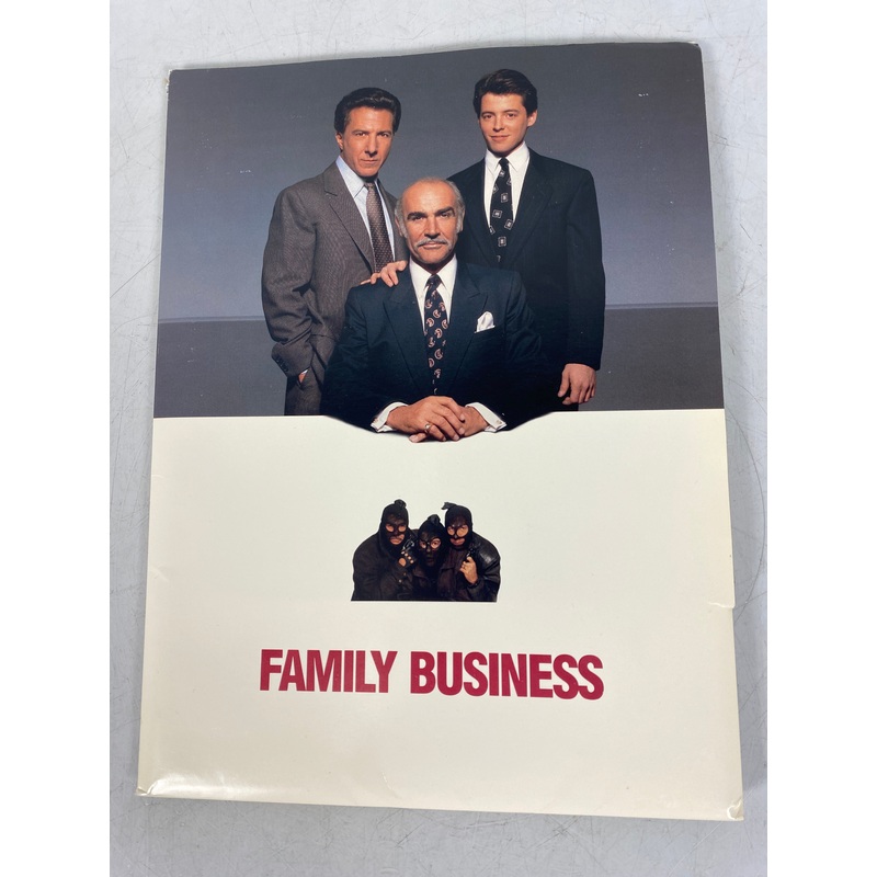 Family Business Movie Promotional Press Kit Broderick Hoffman Connery 1989