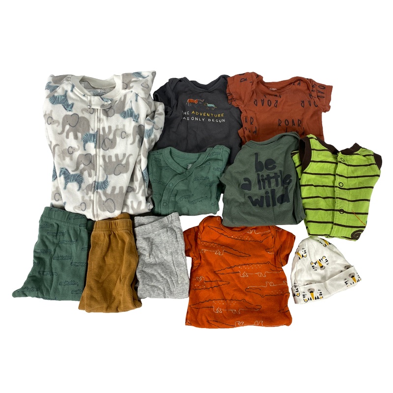 Jungle Explorer Baby Clothing Bundle Youth Size 3-9 Months