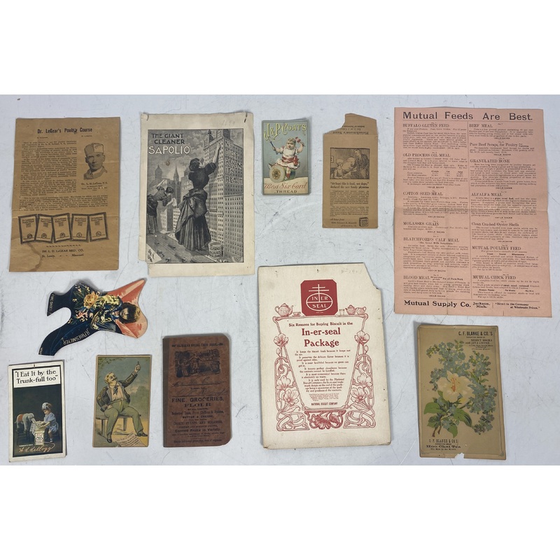 Lot 10+ Vintage Ads Ephemera Early 1900s
