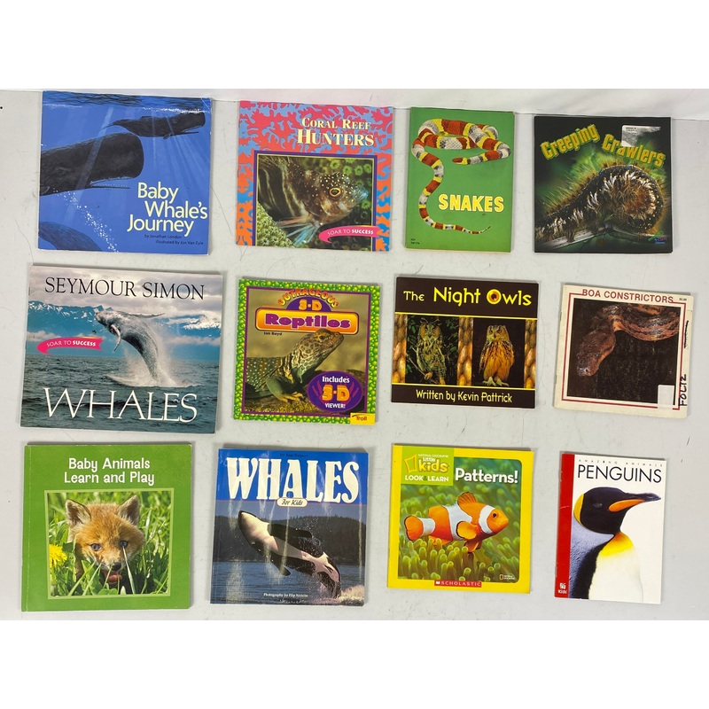 Lot of 32 Kids Books About Animals SC