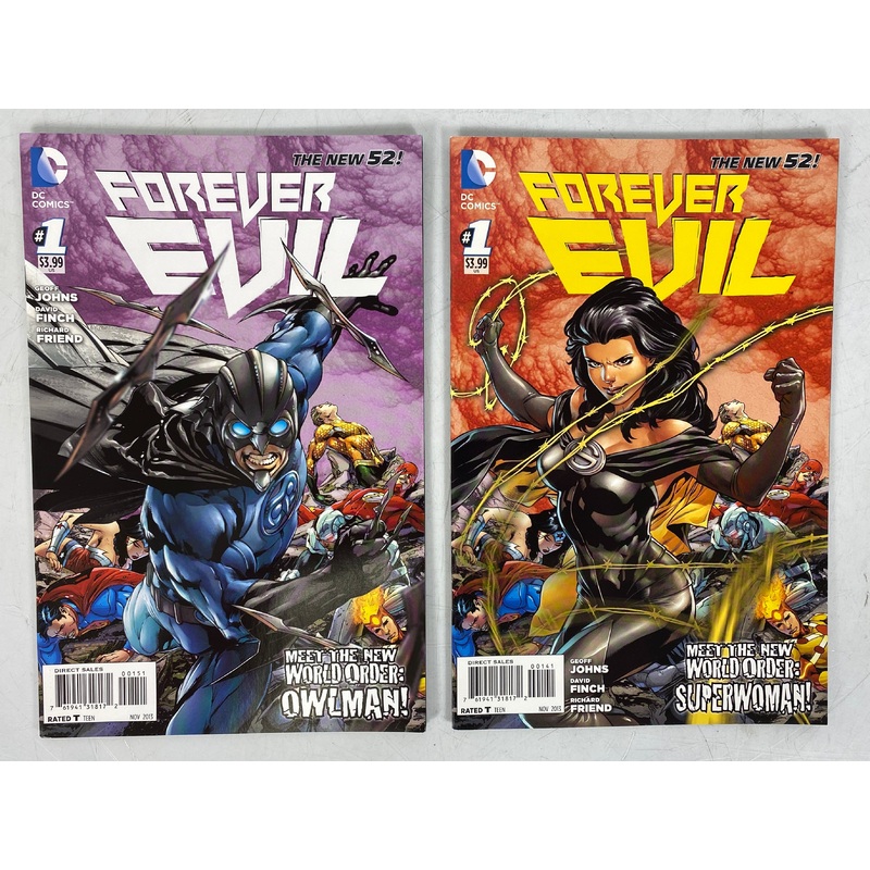 Lot of 7 Forever Evil #1 Variant Covers