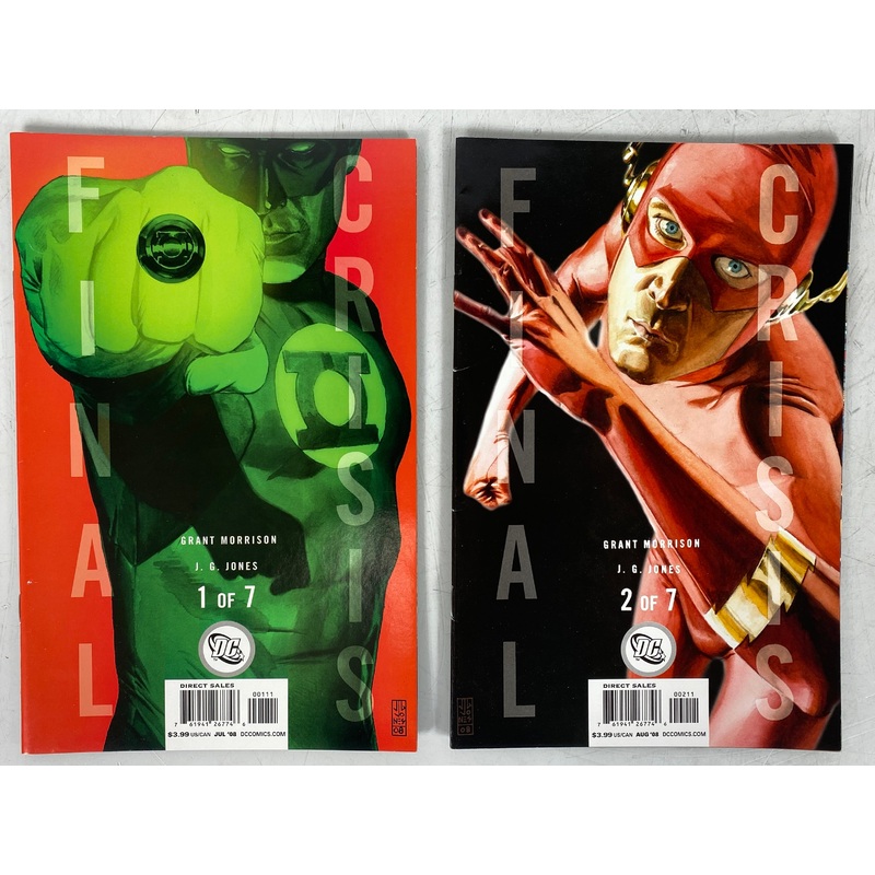 Lot of 8 Final Crisis #1-7 Complete with Variant #6 (2008)