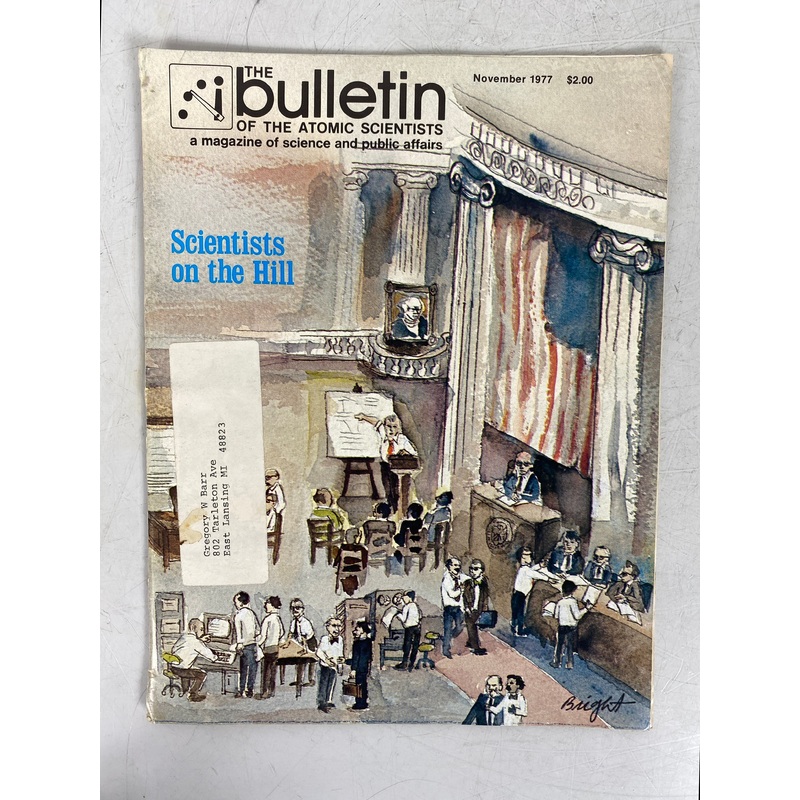 The Bulletin of the Atomic Scientists (November 1977)