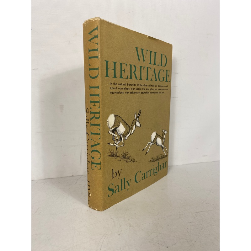 Wild Heritage by Sally Carrighar 1965 First Printing HC DJ