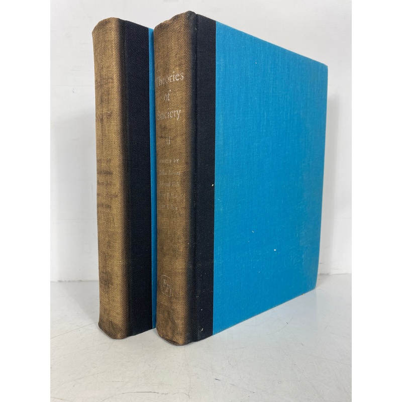 2 Volume Set Theories of Society Parsons/Shils/Naegele/Pitts 1962 in Slipcase