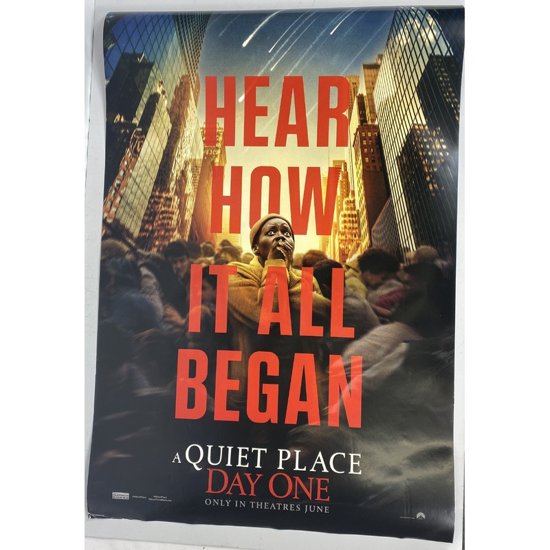 A Quiet Place Day One Double Sided Movie Poster 27 x 40