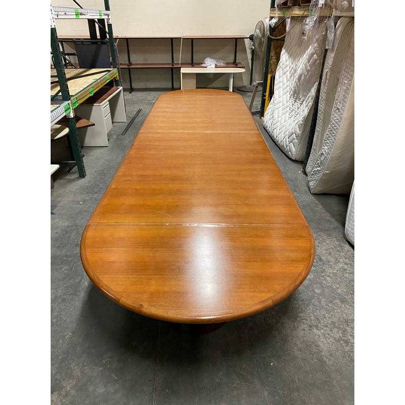 Dark Wood Large Conference Table