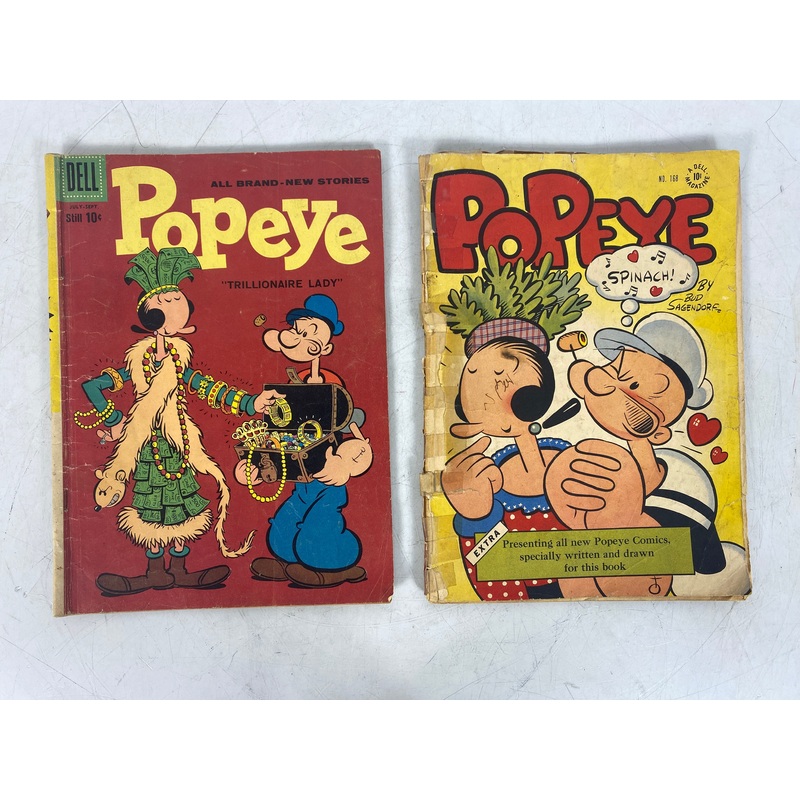 Dell Comics Lot of 2 Popeye Comics 1947 and 1959