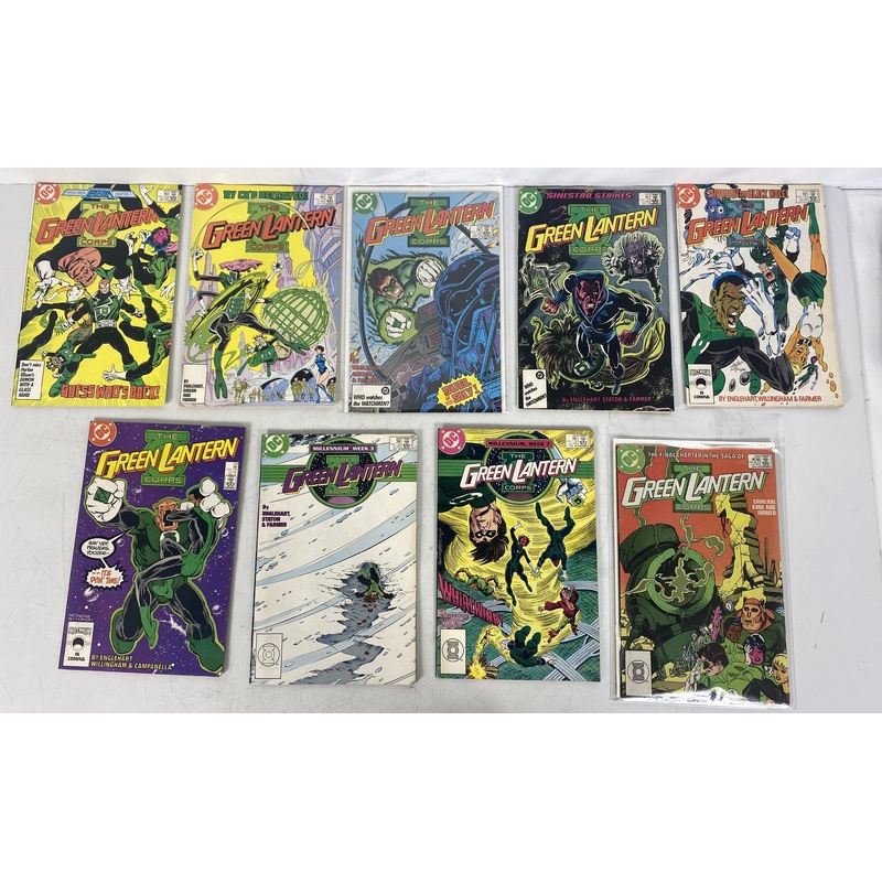 Green Lantern Corps Lot of 9 Issues (1986-1988)
