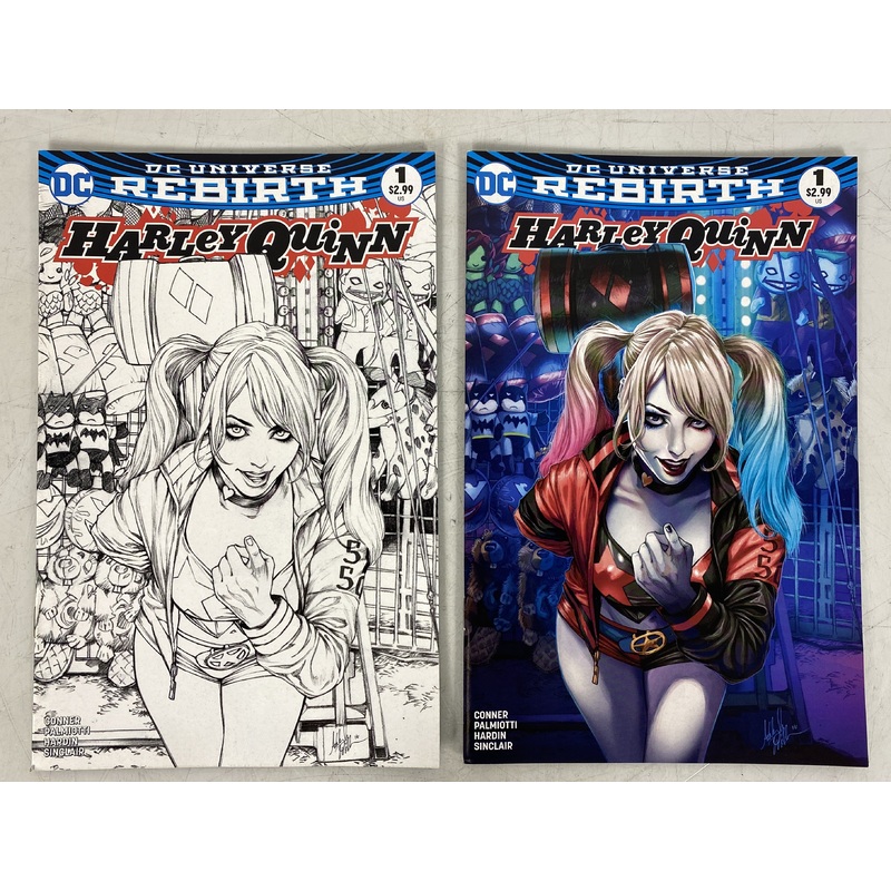 Harley Quinn 1 DC Universe Rebirth Lot of 2 Ashley Witter covers