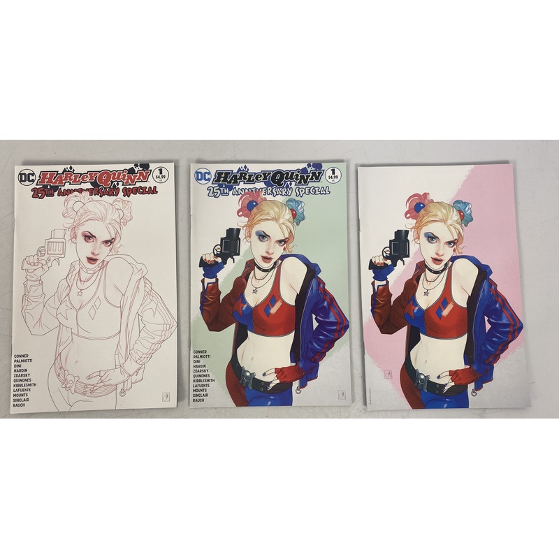 Harley Quinn 25th Anniversary Special #1 Josh Middleton Variants Lot of 3