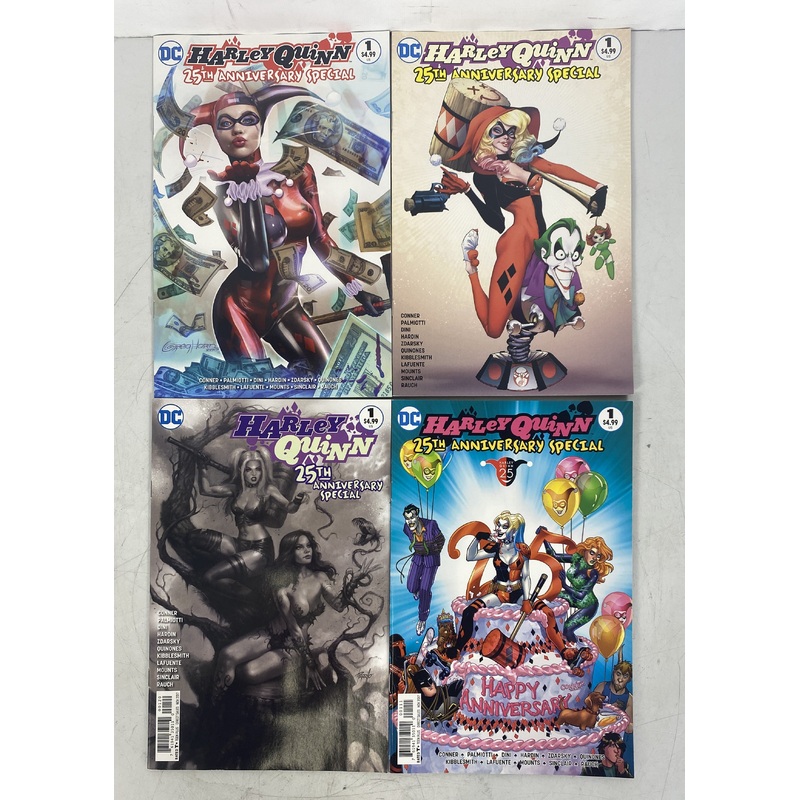 Harley Quinn 25th Anniversary Special #1 Lot of 4 Cover Variants