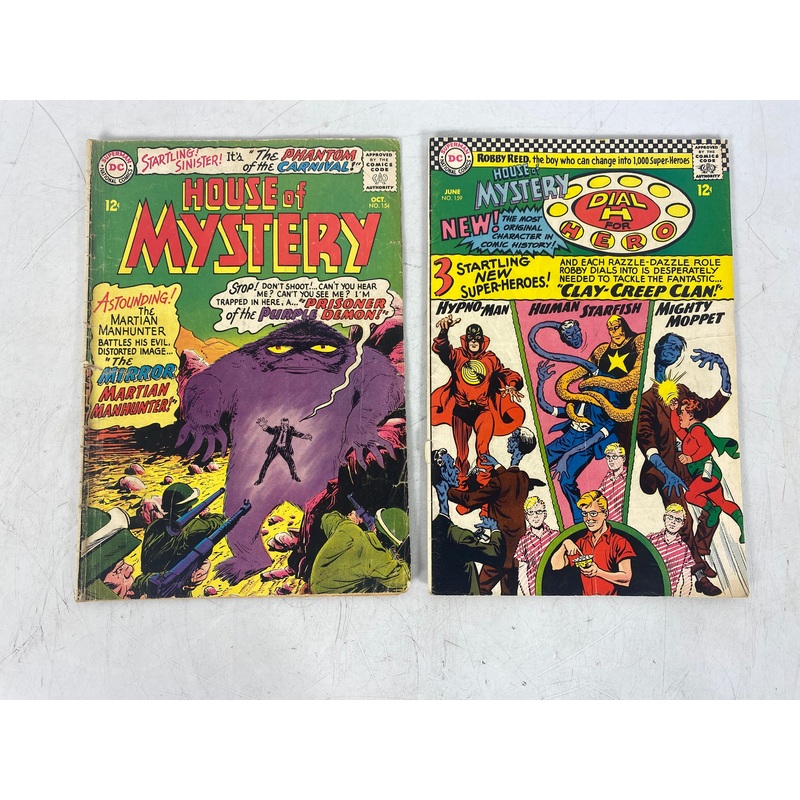 House of Mystery DC Comics Lot of 2 154 ,159 (1965-1966)