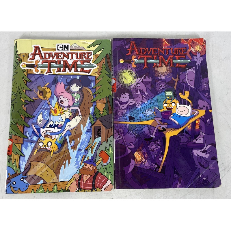 Lot of 2 Ex Library Adventure Time Graphic Novels Vols 8, 16